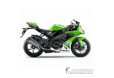 Naklejki do Kawasaki ZX10R 2010 - Zielony • Kawasaki Naklejki OEM