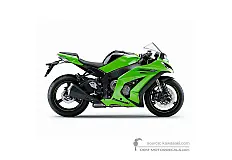 Naklejki do Kawasaki ZX10R 2011 - Zielony • Kawasaki Naklejki OEM