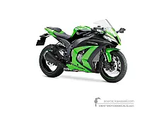 Naklejki do Kawasaki ZX10R 2012 - Zielony • Kawasaki Naklejki OEM