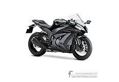 Autocollants pour Kawasaki ZX10R 2012 - Noir • Kawasaki Autocollants OEM