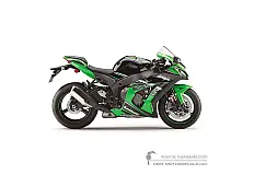 Naklejki do Kawasaki ZX10R 2016 - Zielony • Kawasaki Naklejki OEM