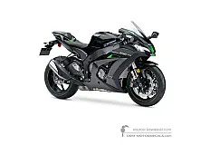 Stickers voor Kawasaki ZX10R 2018 - Zwart • Kawasaki OEM Stickers