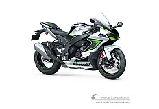 Autocollants pour Kawasaki ZX10R 2023 - Noir Blanc • Kawasaki Autocollants OEM