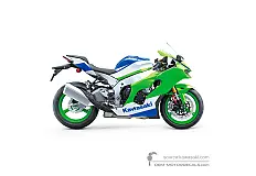 Decals for Kawasaki ZX10R Anniversary Edition 2024 - Blue White • Kawasaki OEM Decals