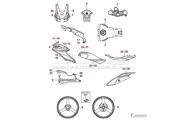 Kawasaki ZX10R 2024 - Szary