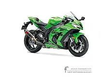 Naklejki do Kawasaki ZX10RR 2019 - Zielony • Kawasaki Naklejki OEM