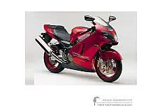 Aufkleber für Kawasaki ZX12R 2000 - Rot • Kawasaki OEM-Aufkleber