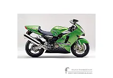 Decals for Kawasaki ZX12R 2001 - Green • Kawasaki OEM Decals