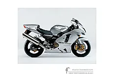 Pegatinas para Kawasaki ZX12R 2004 - Plata • Kawasaki Pegatinas OEM