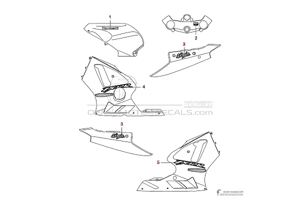 Kawasaki ZX12R 2006 - Zwart