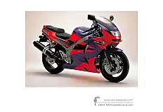 Aufkleber für Kawasaki ZX6R 1995 - Rot • Kawasaki OEM-Aufkleber