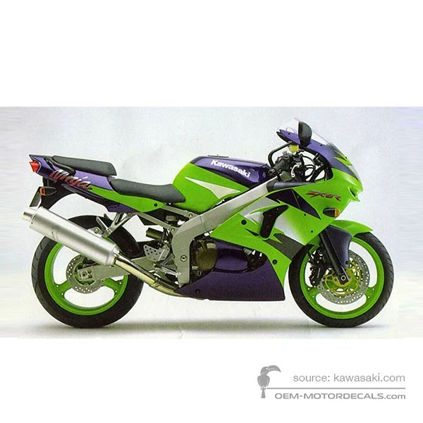 限定アウトレットセール：通販 Decals OEM Kawasaki Stickers Original • Green - 1998 ZX6R コレクション