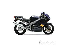 Naklejki do Kawasaki ZX6R 1998 - Ebony • Kawasaki Naklejki OEM