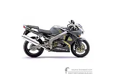 Adesivi per Kawasaki ZX6R 1999 - Grigio • Kawasaki Adesivi OEM