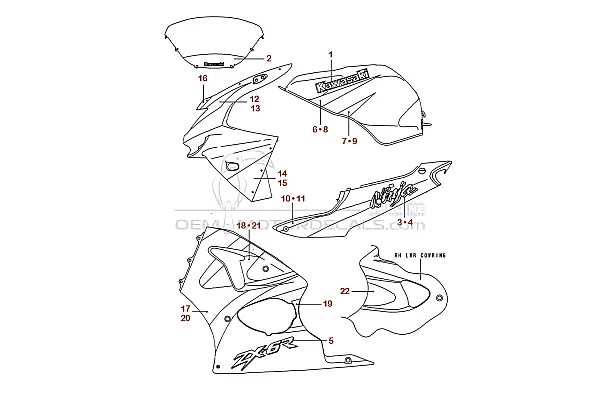 Kawasaki ZX6R 1999 - Vert