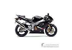 Autocollants pour Kawasaki ZX6R 2003 - Noir • Kawasaki Autocollants OEM