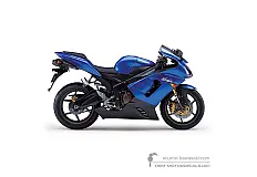 Naklejki do Kawasaki ZX6R 2005 - Niebieski • Kawasaki Naklejki OEM