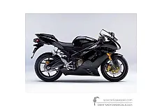 Stickers voor Kawasaki ZX6R 2006 - Zwart • Kawasaki OEM Stickers