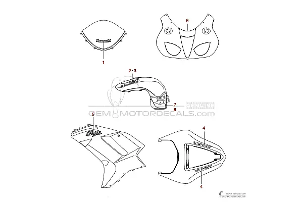 Kawasaki ZX6R 2007 - Zielony