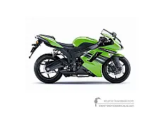 Autocollants pour Kawasaki ZX6R 2008 - Vert • Kawasaki Autocollants OEM