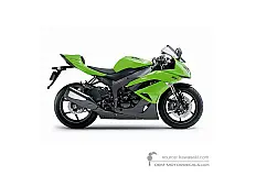 Naklejki do Kawasaki ZX6R 2009 - Zielony • Kawasaki Naklejki OEM