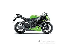 Naklejki do Kawasaki ZX6R 2010 - Zielony • Kawasaki Naklejki OEM