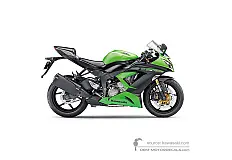 Naklejki do Kawasaki ZX6R 2013 - Zielony • Kawasaki Naklejki OEM