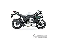 Aufkleber für Kawasaki ZX6R 2015 - Weiss • Kawasaki OEM-Aufkleber
