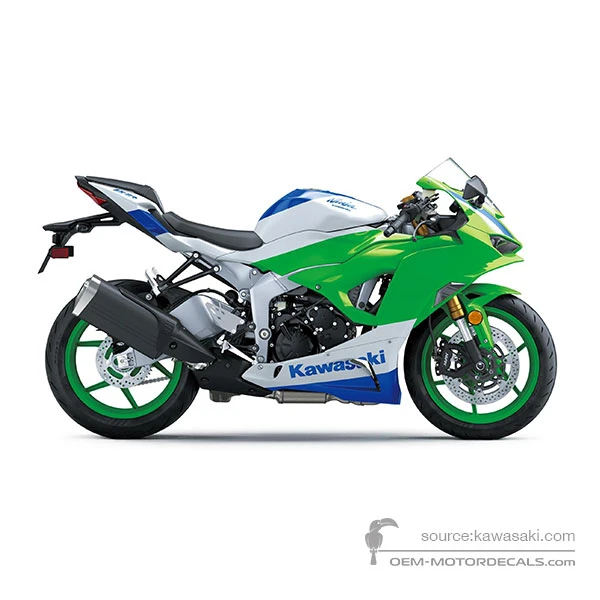 Aufkleber für Kawasaki NINJA ZX6R Anniversary Edition 2024 - Weiss • Kawasaki OEM-Aufkleber