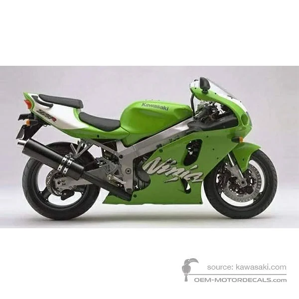 Pegatinas para Kawasaki ZX7R 1998 - Verde • Kawasaki Pegatinas OEM