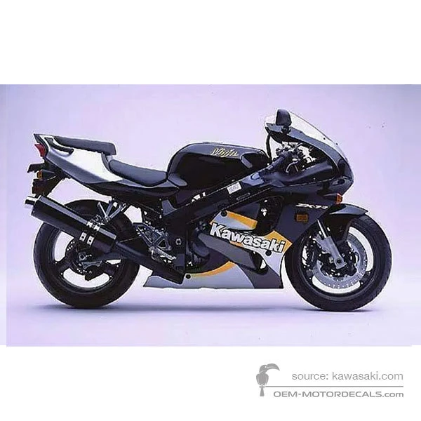 Aufkleber für Kawasaki ZX7R 2001 - Ebony • Kawasaki OEM-Aufkleber