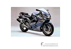 Aufkleber für Kawasaki ZX9R 1994 - Blau • Kawasaki OEM-Aufkleber