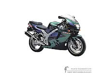 Decals for Kawasaki ZX9R 1995 - Blue • Kawasaki OEM Decals
