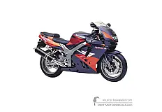 Pegatinas para Kawasaki ZX9R 1996 - Violeta • Kawasaki Pegatinas OEM