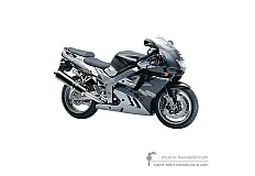 Pegatinas para Kawasaki ZX9R 1997 - Negro • Kawasaki Pegatinas OEM