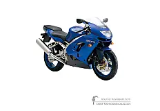 Pegatinas para Kawasaki ZX9R 1998 - Azul • Kawasaki Pegatinas OEM