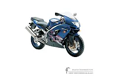 Pegatinas para Kawasaki ZX9R 1999 - Azul • Kawasaki Pegatinas OEM