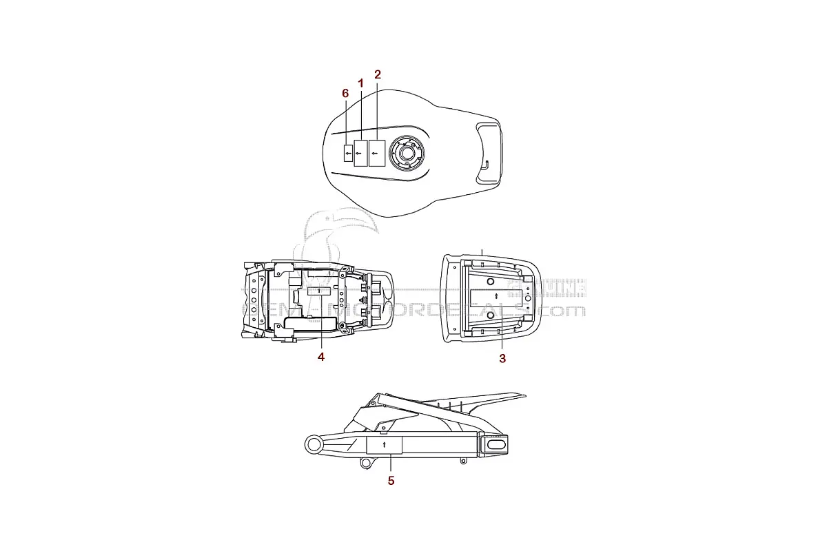 Aufkleber für Kawasaki ZX9R - Vorsichtsetiketten • Kawasaki OEM-Aufkleber