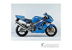 Pegatinas para Kawasaki ZX9R 2003 - Azul • Kawasaki Pegatinas OEM