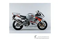 Autocollants pour Kawasaki ZX9R 2003 - Argent • Kawasaki Autocollants OEM