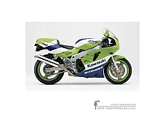 Aufkleber für Kawasaki ZXR750  | ZX750 1990 - Grün • Kawasaki OEM-Aufkleber