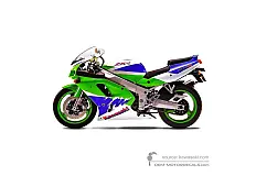 Pegatinas para Kawasaki ZXR750 1993 - Verde • Kawasaki Pegatinas OEM