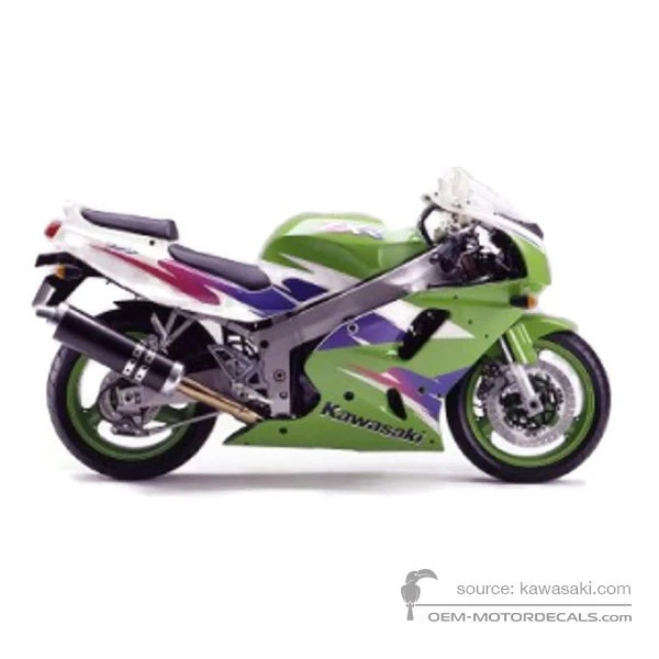 Aufkleber für Kawasaki ZXR750 1995 - Grün • Kawasaki OEM-Aufkleber