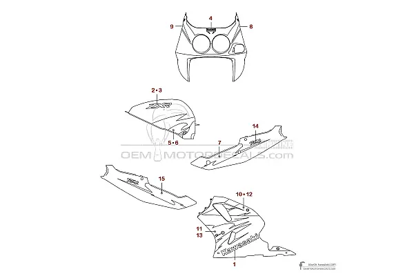 Kawasaki ZXR750 1995 - Grün