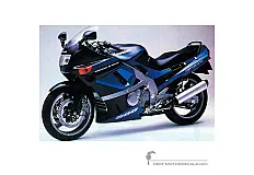 Decals for Kawasaki ZZR600 1990 - Blue • Kawasaki OEM Decals