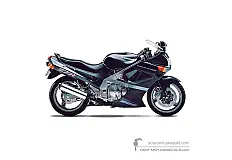 Naklejki do Kawasaki ZZR600 1992 - Ebony • Kawasaki Naklejki OEM