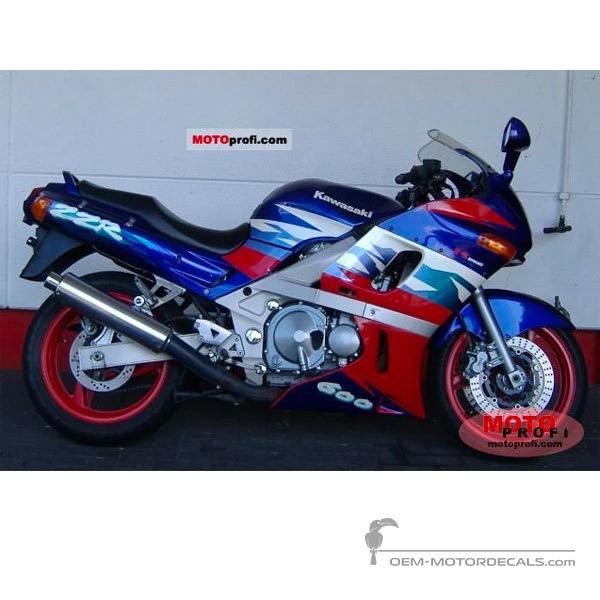 Decals for Kawasaki ZZR600 1995 - Blue • Kawasaki OEM Decals