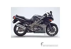 Pegatinas para Kawasaki ZZR600 1998 - Ebony • Kawasaki Pegatinas OEM