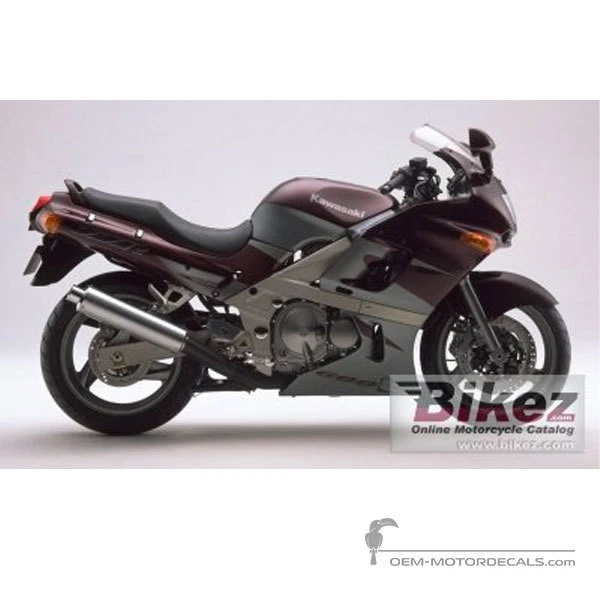 Decals for Kawasaki ZZR600 1998 - Gray • Kawasaki OEM Decals