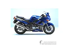 Naklejki do Kawasaki ZZR600 2002 - Niebieski • Kawasaki Naklejki OEM